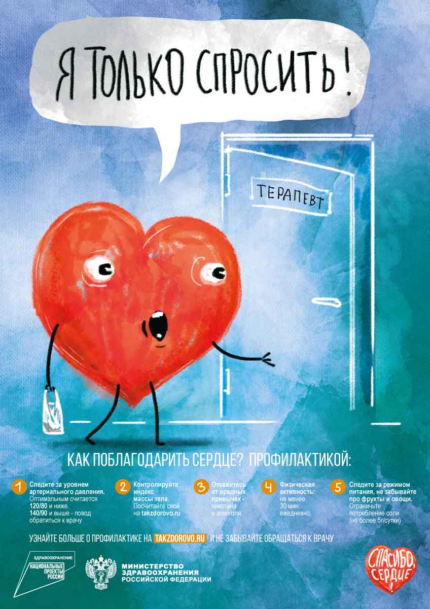 Инфографика по профилактике сердечно-сосудистых заболеваний